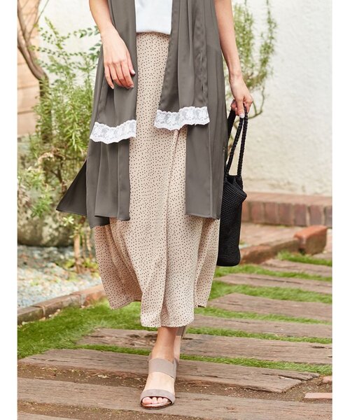 SHOO・LA・RUE（シューラルー）の「◆ランダムドットラップスカーチョ（その他パンツ・レディース・ブラック系5/ベージュ系9/ネイビー系5・00）」の13枚目の写真