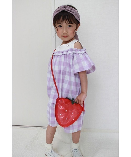 petit main(プティマイン)の「シースルーフルーツポシェット(ショルダーバッグ・キッズ・レッド/イエロー・FREE)」の2枚目の写真