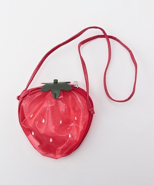petit main(プティマイン)の「シースルーフルーツポシェット(ショルダーバッグ・キッズ・レッド/イエロー・FREE)」の6枚目の写真