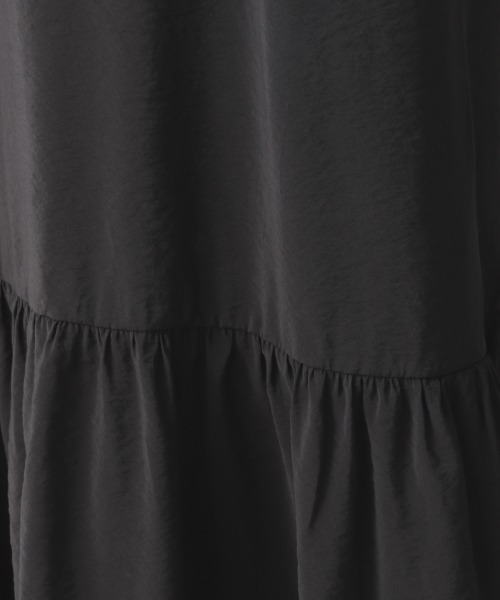 LOWRYS FARM（ローリーズファーム）の「ティアードキャミワンピース／Ｗ　950959（ワンピース・レディース・アイボリー/チャコールグレー/ダークブラウン/グリーン/イエロー・FREE）」の13枚目の写真