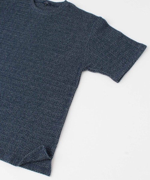 ITEMS URBANRESEARCH（アイテムズ アーバンリサーチ）の「ローゲージカノコ半袖Tシャツ（Tシャツ/カットソー・メンズ・ベージュ/グレー/ネイビー・MEDIUM/LARGE）」の15枚目の写真