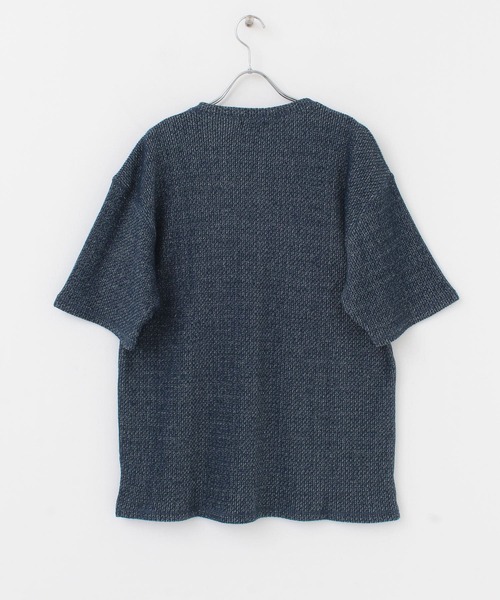 ITEMS URBANRESEARCH（アイテムズ アーバンリサーチ）の「ローゲージカノコ半袖Tシャツ（Tシャツ/カットソー・メンズ・ベージュ/グレー/ネイビー・MEDIUM/LARGE）」の11枚目の写真