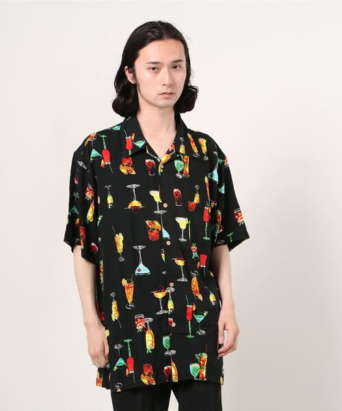 MARUKAWA(マルカワ)の「レーヨン オープンカラー アロハシャツ 開襟シャツ/大きいサイズ(シャツ/ブラウス・メンズ・ホワイト系その他/ブルー系その他/ブラック系その他3/ブラック系その他4/ブルー系その他2/グリーン/エメラルドブルー/ブラック系その他/ホワイト/マスタード/ブラック系その他2・5L/4L/2L/3L)」の13枚目の写真