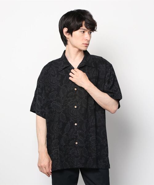 MARUKAWA(マルカワ)の「レーヨン オープンカラー アロハシャツ 開襟シャツ/大きいサイズ(シャツ/ブラウス・メンズ・ホワイト系その他/ブルー系その他/ブラック系その他3/ブラック系その他4/ブルー系その他2/グリーン/エメラルドブルー/ブラック系その他/ホワイト/マスタード/ブラック系その他2・5L/4L/2L/3L)」の15枚目の写真