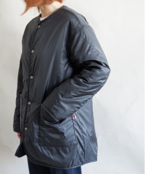 MANASTASH（マナスタッシュ）の「MANASTASH/マナスタッシュ　W's REVERSIBLE JKT　ウィメンズ　リバーシブル　ジャケット　ボア（ブルゾン・レディース・ナチュラル/ブラック・MEDIUM）」の12枚目の写真