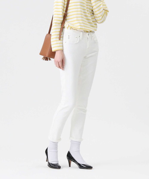 SOMETHING（サムシング）の「【SOMETHING】COOLテーパードホワイトパンツ / 吸水速乾（その他パンツ・レディース・ホワイト・27inch/29inch/28inch/26inch）」の5枚目の写真