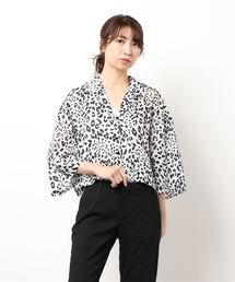 PAGEBOY | 【CORE】レオパード柄シアーショートシャツ(シャツ/ブラウス)