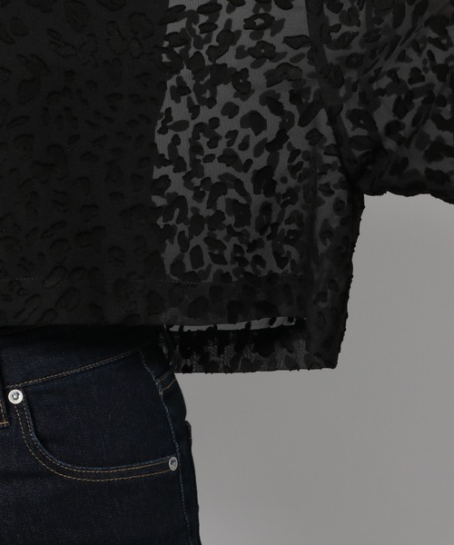 PAGEBOY(ページボーイ)の「【CORE】レオパード柄シアーショートシャツ(シャツ/ブラウス・レディース・ブラック/ホワイト系その他・FREE)」の19枚目の写真