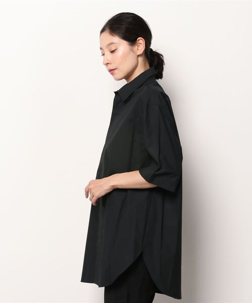 603（ロクマルサン）の「603 レギュラーカラービックシャツ（シャツ/ブラウス・レディース・ホワイト/ブラック・SMALL/MEDIUM）」の4枚目の写真