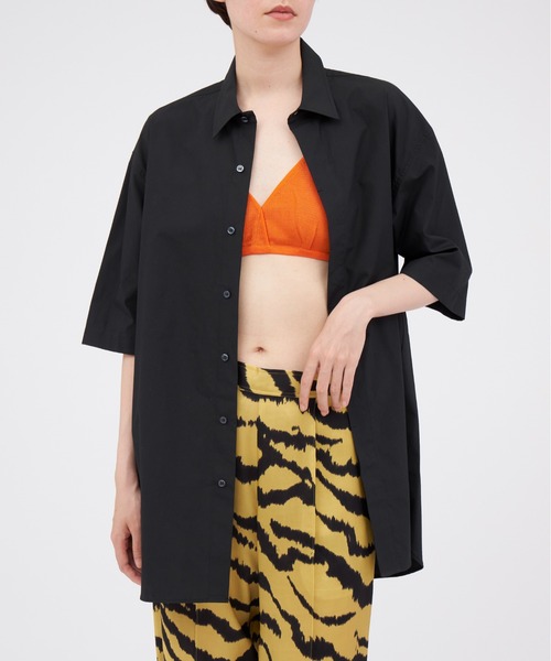 603（ロクマルサン）の「603 レギュラーカラービックシャツ（シャツ/ブラウス・レディース・ホワイト/ブラック・SMALL/MEDIUM）」の5枚目の写真