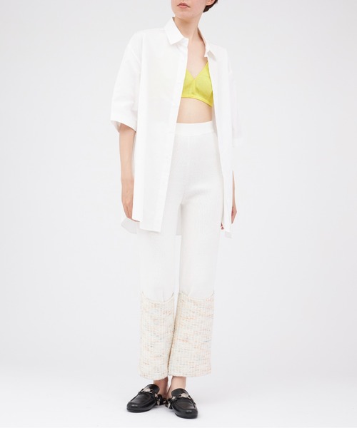 603（ロクマルサン）の「603 レギュラーカラービックシャツ（シャツ/ブラウス・レディース・ホワイト/ブラック・SMALL/MEDIUM）」の6枚目の写真