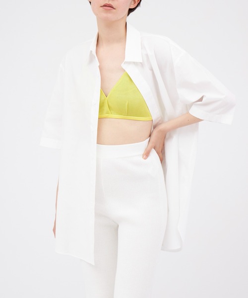 603（ロクマルサン）の「603 レギュラーカラービックシャツ（シャツ/ブラウス・レディース・ホワイト/ブラック・SMALL/MEDIUM）」の7枚目の写真