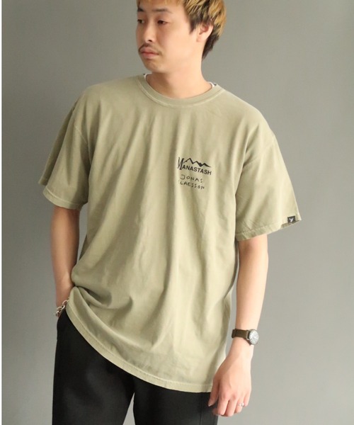 MANASTASH（マナスタッシュ）の「MANASTASH×JONAS CLAESSON/マナスタッシュ×ジョナスクレアッソン INKTOBER-12-KO Tシャツ（Tシャツ/カットソー・メンズ・カーキ・MEDIUM/LARGE/X-LARGE）」の6枚目の写真