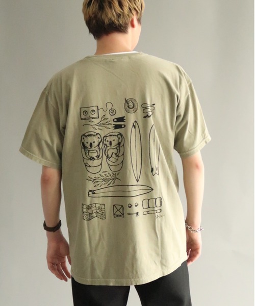 MANASTASH（マナスタッシュ）の「MANASTASH×JONAS CLAESSON/マナスタッシュ×ジョナスクレアッソン INKTOBER-12-KO Tシャツ（Tシャツ/カットソー・メンズ・カーキ・MEDIUM/LARGE/X-LARGE）」の7枚目の写真