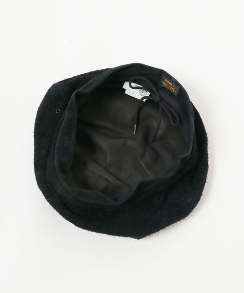 BEAMS BOY（ビームスボーイ）の「DECHO / レザー ベレー（ハット・レディース・ブラック/ダークブラウン・ONE SIZE）」の8枚目の写真