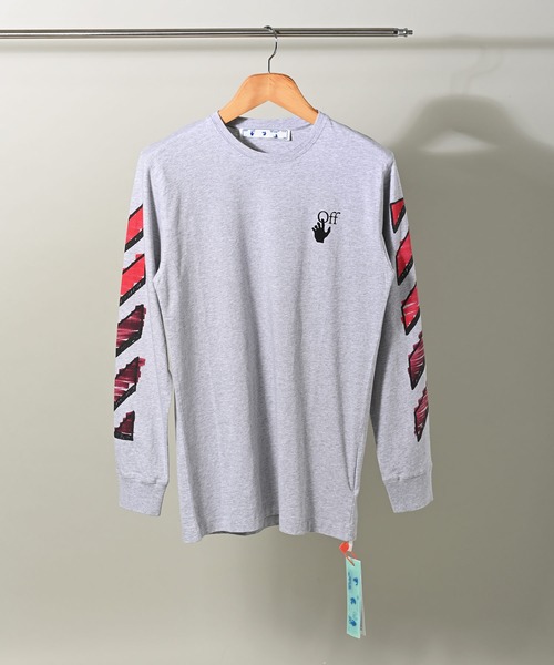 off white（オフホワイト）の「OFF WHITE (オフ ホワイト) MARKER メランジ長袖Tシャツ（Tシャツ/カットソー・メンズ・グレー・S/M/XS）」の13枚目の写真