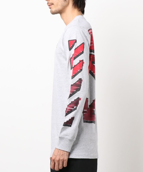 off white（オフホワイト）の「OFF WHITE (オフ ホワイト) MARKER メランジ長袖Tシャツ（Tシャツ/カットソー・メンズ・グレー・S/M/XS）」の15枚目の写真