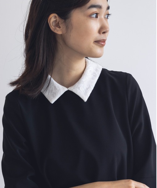 kaene（カエン）の「レースつけ襟（付け襟・レディース・ホワイト・FREE）」の4枚目の写真