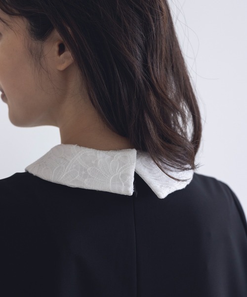 kaene（カエン）の「レースつけ襟（付け襟・レディース・ホワイト・FREE）」の3枚目の写真