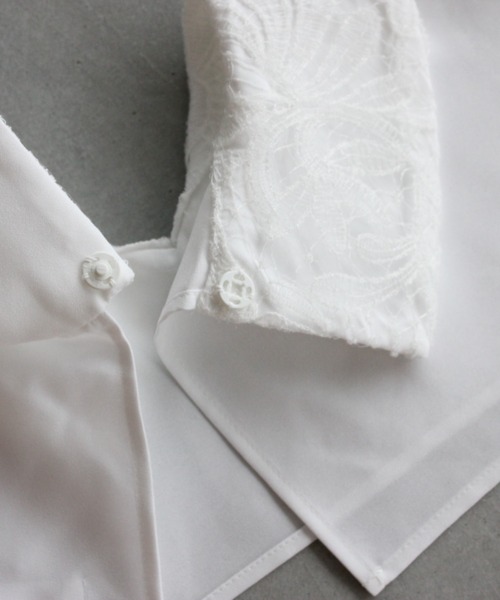 kaene（カエン）の「レースつけ襟（付け襟・レディース・ホワイト・FREE）」の6枚目の写真