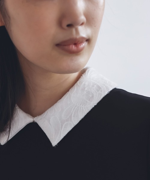 kaene（カエン）の「レースつけ襟（付け襟・レディース・ホワイト・FREE）」の5枚目の写真