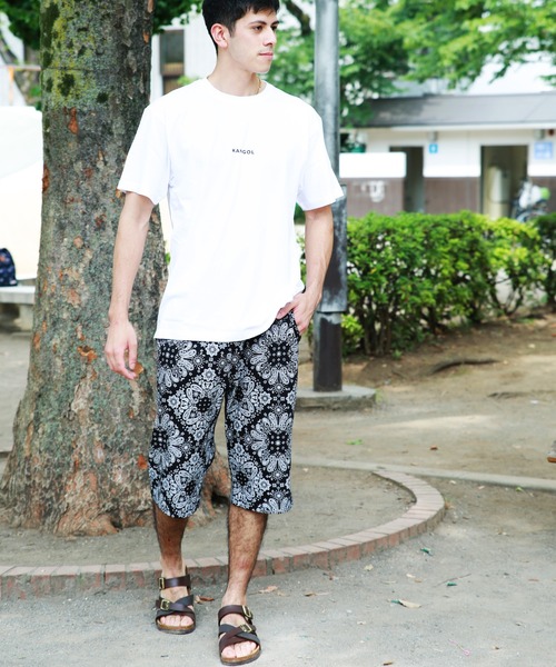 WESTSEA(ウエストシー)の「WEB限定 総柄 無地 スウェット ハーフパンツ(膝下)(スウェットパンツ・メンズ・ホワイト×ブルー/グレー系その他/ブラック系その他/杢グレー/グリーン系カモフラージュ/ブラック/ブラック系その他3/ネイビー/ブラック系その他5/ブラック系その他4/ブラック系その他2/ブラック系その他6/ブルー系その他・M/XL/S/L)」の14枚目の写真