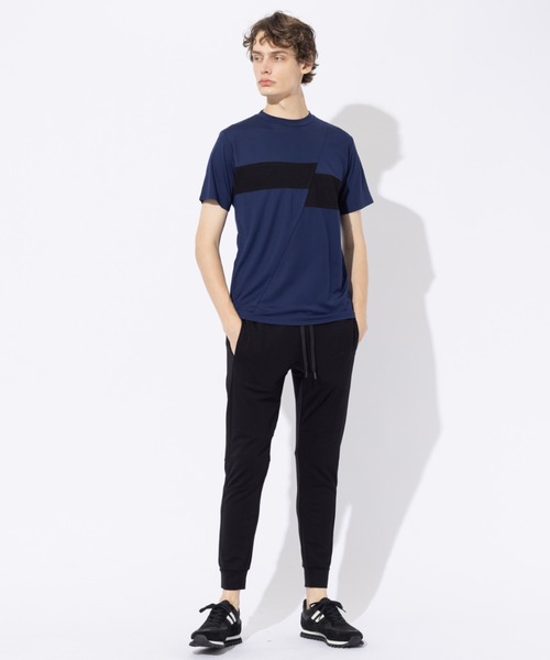 5351 POUR LES HOMMES(ゴーサンゴーイチプールオム)の「【BLANC】スラッシュボーダー 半袖 Tシャツ(Tシャツ/カットソー・メンズ・ネイビー/ブラック・46/48)」の14枚目の写真