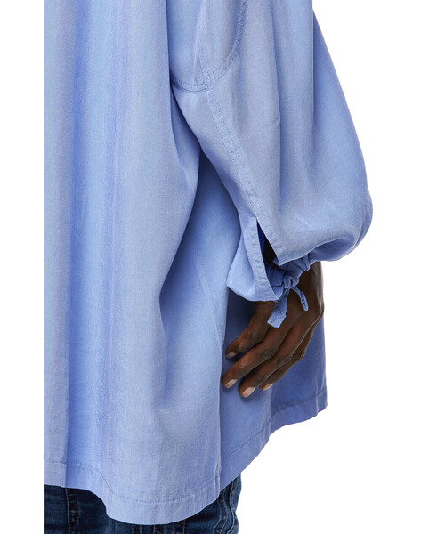 DIESEL(ディーゼル)の「レディース サステナブル シャツ プルオーバー ルーズシルエット(シャツ/ブラウス・レディース・ホワイト/ブルー・SMALL/MEDIUM/X-SMALL/XX-SMALL)」の9枚目の写真