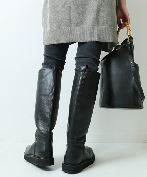 plage（プラージュ）の「【CAMINANDO/カミナンド】RIDING LONG ブーツ◆（ブーツ・レディース・ブラック・35/36/37/38/39）」の5枚目の写真