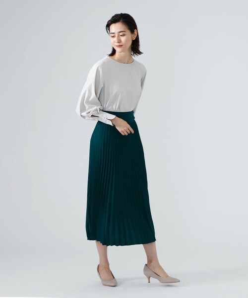 CAST:(キャストコロン)の「ソフトタイプライターブラウス(シャツ/ブラウス・レディース・ベージュ/イエロー/ブラック・M)」の4枚目の写真