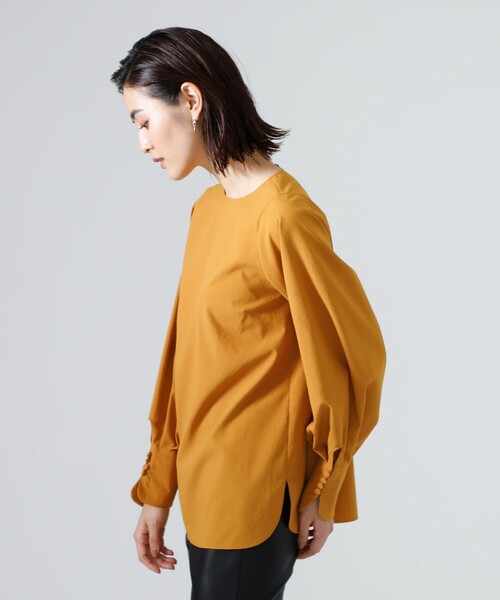 CAST:(キャストコロン)の「ソフトタイプライターブラウス(シャツ/ブラウス・レディース・ベージュ/イエロー/ブラック・M)」の9枚目の写真