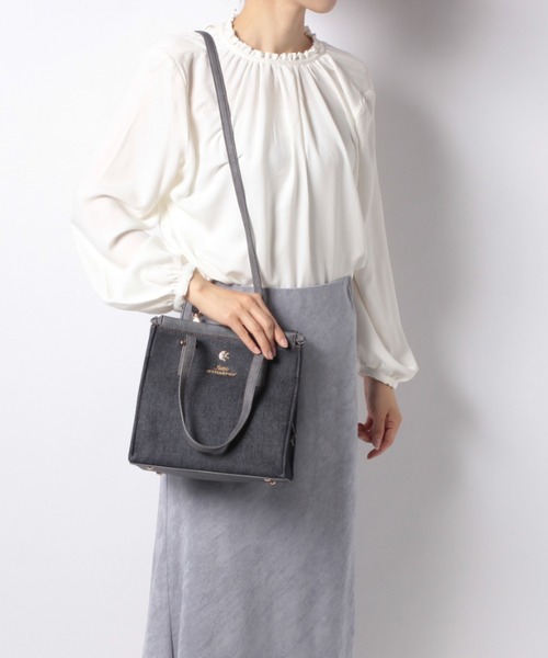 LITTLE ACCESSORIES（リトルアクセサリーズ）の「フリルのバッグイン付き３WAYトートバッグ（トートバッグ・レディース・ブラック/ベージュ/パープル/ネイビー・フリー）」の15枚目の写真