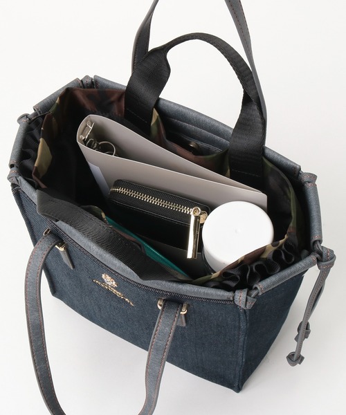 LITTLE ACCESSORIES（リトルアクセサリーズ）の「フリルのバッグイン付き３WAYトートバッグ（トートバッグ・レディース・ブラック/ベージュ/パープル/ネイビー・フリー）」の13枚目の写真