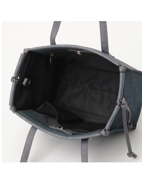 LITTLE ACCESSORIES（リトルアクセサリーズ）の「フリルのバッグイン付き３WAYトートバッグ（トートバッグ・レディース・ブラック/ベージュ/パープル/ネイビー・フリー）」の20枚目の写真