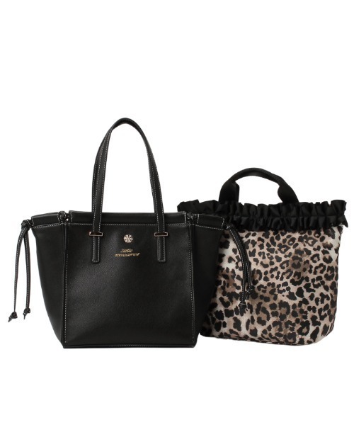 LITTLE ACCESSORIES（リトルアクセサリーズ）の「フリルのバッグイン付き３WAYトートバッグ（トートバッグ・レディース・ブラック/ベージュ/パープル/ネイビー・フリー）」の14枚目の写真