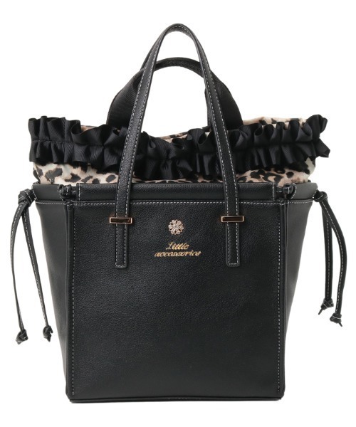 LITTLE ACCESSORIES（リトルアクセサリーズ）の「フリルのバッグイン付き３WAYトートバッグ（トートバッグ・レディース・ブラック/ベージュ/パープル/ネイビー・フリー）」の12枚目の写真