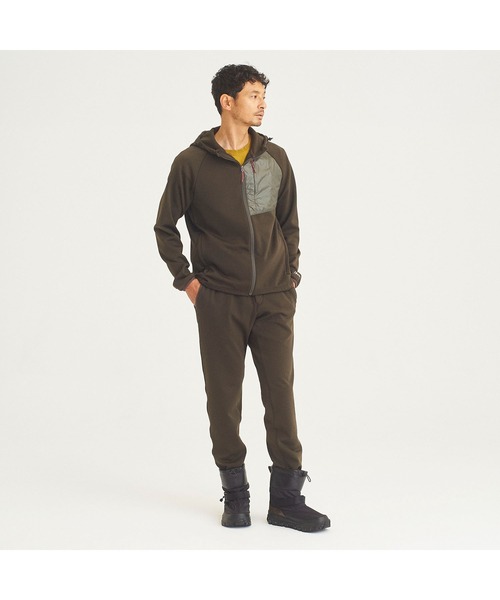 NANGA(ナンガ)の「CORDURA FLEECE ZIP PARKA/コーデュラフリースジップパーカー(メンズ)(パーカー・メンズ・カーキ/グレー/ブラック・LARGE/MEDIUM/X-LARGE/SMALL)」の10枚目の写真