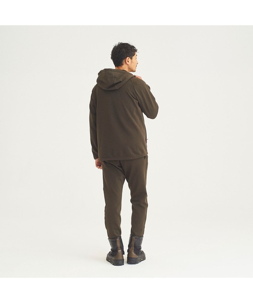 NANGA(ナンガ)の「CORDURA FLEECE ZIP PARKA/コーデュラフリースジップパーカー(メンズ)(パーカー・メンズ・カーキ/グレー/ブラック・LARGE/MEDIUM/X-LARGE/SMALL)」の5枚目の写真