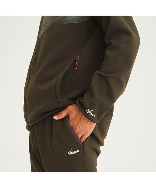NANGA(ナンガ)の「CORDURA FLEECE ZIP PARKA/コーデュラフリースジップパーカー(メンズ)(パーカー・メンズ・カーキ/グレー/ブラック・LARGE/MEDIUM/X-LARGE/SMALL)」の12枚目の写真