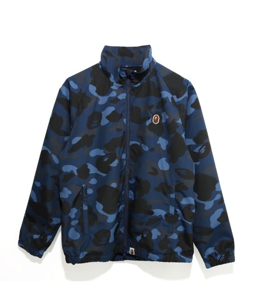 A BATHING APE（アベイシングエイプ）の「COLOR CAMO TRACK JACKET L（ナイロンジャケット・レディース・ネイビー/レッド・SMALL/X-SMALL）」の2枚目の写真