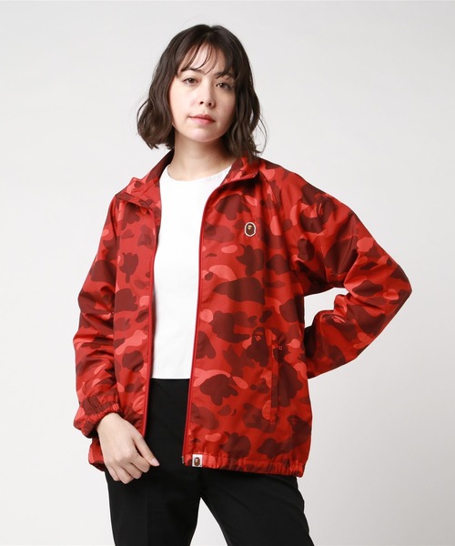 A BATHING APE（アベイシングエイプ）の「COLOR CAMO TRACK JACKET L（ナイロンジャケット・レディース・ネイビー/レッド・SMALL/X-SMALL）」の8枚目の写真