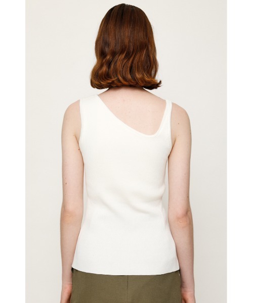 SLY（スライ）の「ASYMMETRY SLASH T/T アシンメトリー タンクトップ（タンクトップ・レディース・ホワイト/ライム/ブラウン/ブラック・FREE）」の19枚目の写真