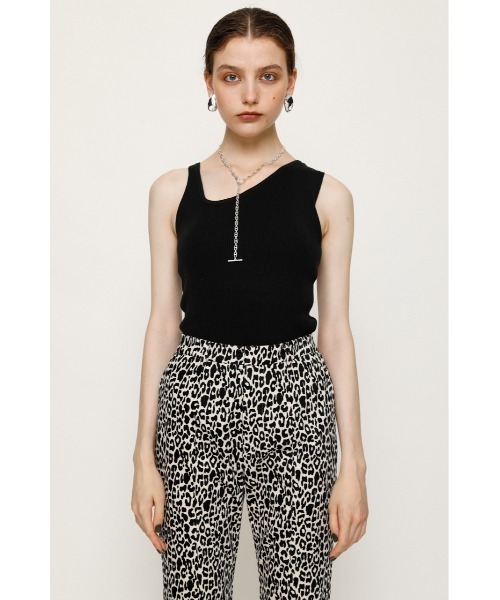 SLY（スライ）の「ASYMMETRY SLASH T/T アシンメトリー タンクトップ（タンクトップ・レディース・ホワイト/ライム/ブラウン/ブラック・FREE）」の22枚目の写真