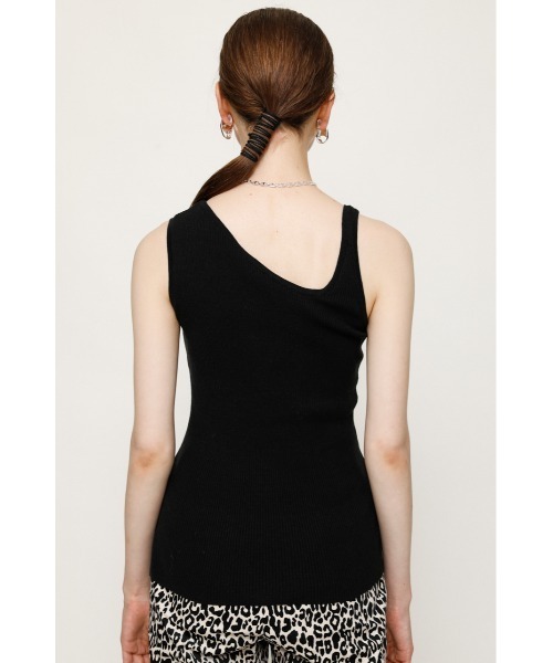 SLY（スライ）の「ASYMMETRY SLASH T/T アシンメトリー タンクトップ（タンクトップ・レディース・ホワイト/ライム/ブラウン/ブラック・FREE）」の15枚目の写真