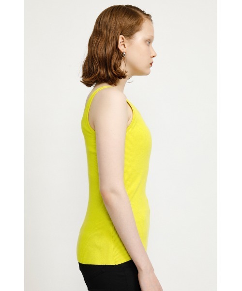 SLY（スライ）の「ASYMMETRY SLASH T/T アシンメトリー タンクトップ（タンクトップ・レディース・ホワイト/ライム/ブラウン/ブラック・FREE）」の10枚目の写真