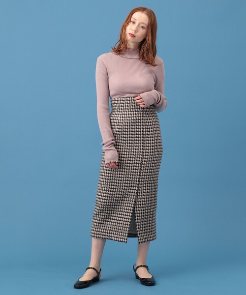 deicy - 【新品タグ付き】DEICY リブメローハイネックニット　【今季商品】 deicy - 【新品タグ付き】DEICY リブメローハイネックニット