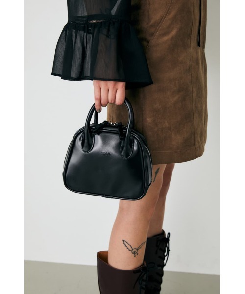 MOUSSY（マウジー）の「MINI BOSTON SHOULDER バッグ（ショルダーバッグ・レディース・アイボリー/ブラック/ブルー・FREE）」の3枚目の写真