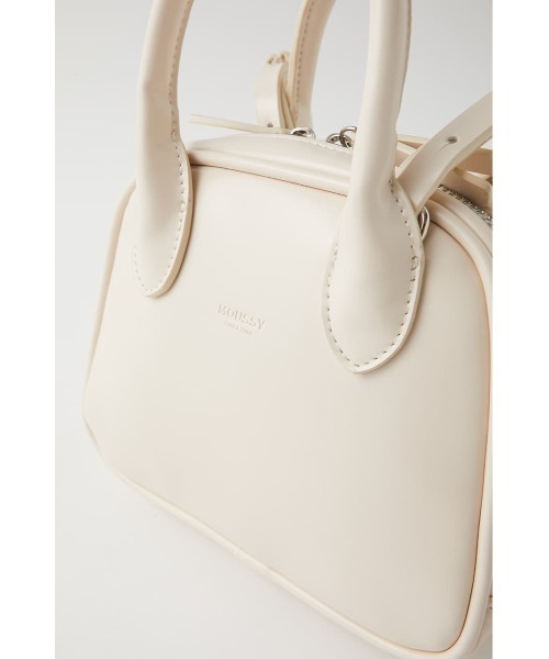 MOUSSY（マウジー）の「MINI BOSTON SHOULDER バッグ（ショルダーバッグ・レディース・アイボリー/ブラック/ブルー・FREE）」の7枚目の写真