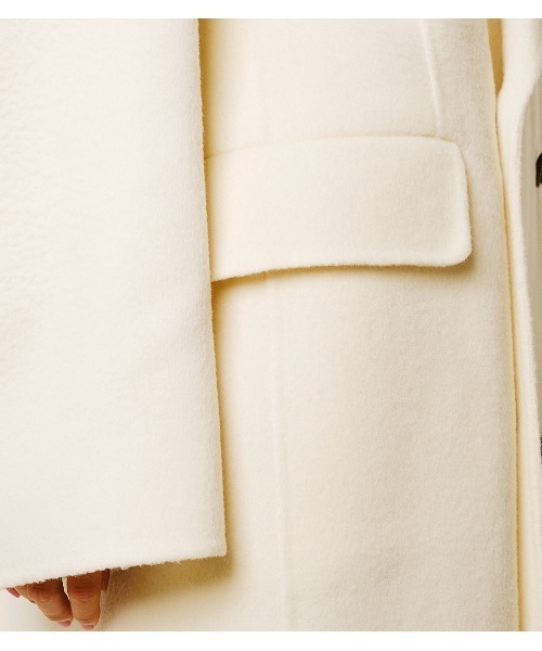 LE CIEL BLEU(ルシェルブルー)の「Double Faced Peaked Lapel Coat(その他アウター・レディース・ホワイト・36)」の2枚目の写真