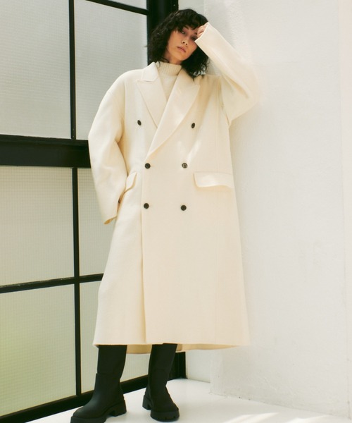 LE CIEL BLEU(ルシェルブルー)の「Double Faced Peaked Lapel Coat(その他アウター・レディース・ホワイト・36)」の11枚目の写真
